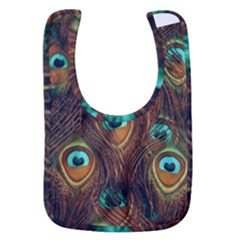 Peacock Feathers Baby Bib by Ravend