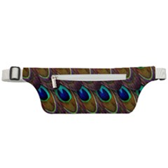 Peacock-feathers-bird-plumage Active Waist Bag by Ravend