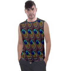 Peacock-feathers-bird-plumage Men s Regular Tank Top by Ravend