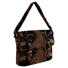 Peacock Plumage Bird Decorative Pattern Graceful Buckle Messenger Bag