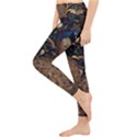 Peacock Plumage Bird Decorative Pattern Graceful Lightweight Velour Classic Yoga Leggings View3