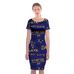 Art Pattern Design Background Graphic Classic Short Sleeve Midi Dress by Ravend