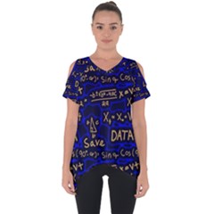 Art Pattern Design Background Graphic Cut Out Side Drop Tee by Ravend