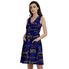 Art Pattern Design Background Graphic Sleeveless Dress With Pocket by Ravend