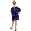 Art Pattern Design Background Graphic Kids  One Piece Chiffon Dress View2