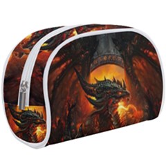 Dragon Art Fire Digital Fantasy Make Up Case (large) by Celenk