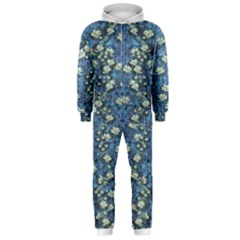 Lotus Bloom In The Calm Sea Of Beautiful Waterlilies Hooded Jumpsuit (men)