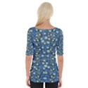 Lotus Bloom In The Calm Sea Of Beautiful Waterlilies Wide Neckline Tee View2