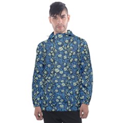 Lotus Bloom In The Calm Sea Of Beautiful Waterlilies Men s Front Pocket Pullover Windbreaker