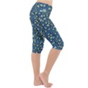 Lotus Bloom In The Calm Sea Of Beautiful Waterlilies Lightweight Velour Cropped Yoga Leggings View3