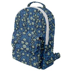 Lotus Bloom In The Calm Sea Of Beautiful Waterlilies Flap Pocket Backpack (small) by pepitasart