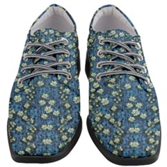 Lotus Bloom In The Calm Sea Of Beautiful Waterlilies Women Heeled Oxford Shoes by pepitasart