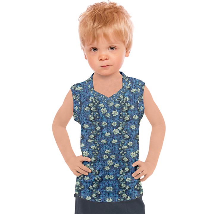 Lotus Bloom In The Calm Sea Of Beautiful Waterlilies Kids  Sport Tank Top