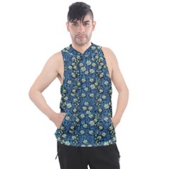 Lotus Bloom In The Calm Sea Of Beautiful Waterlilies Men s Sleeveless Hoodie by pepitasart