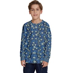 Lotus Bloom In The Calm Sea Of Beautiful Waterlilies Kids  Crewneck Sweatshirt