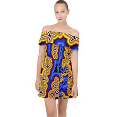 Newart2 Off Shoulder Chiffon Dress