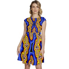 Newart2 Cap Sleeve High Waist Dress by hogartharts