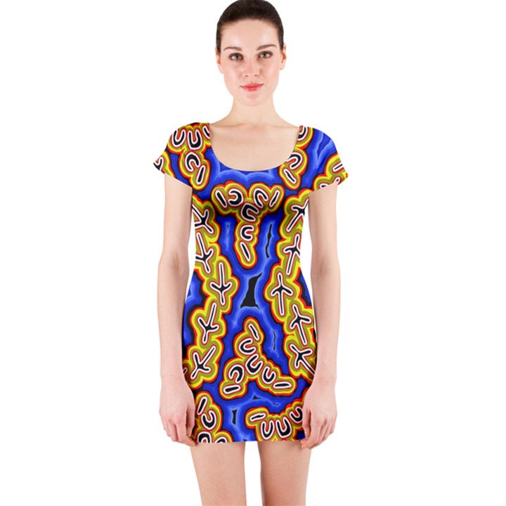 Newart2 Short Sleeve Bodycon Dress