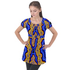 Newart2 Puff Sleeve Tunic Top by hogartharts