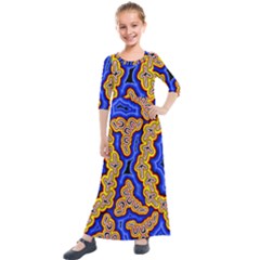 Newart2 Kids  Quarter Sleeve Maxi Dress by hogartharts