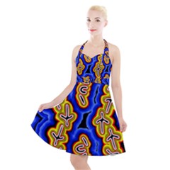 Newart2 Halter Party Swing Dress 