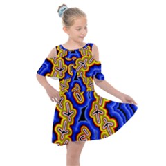 Newart2 Kids  Shoulder Cutout Chiffon Dress