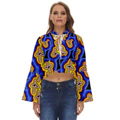 Newart2 Boho Long Bell Sleeve Top