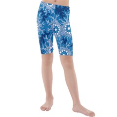 Waterhole Dreaming 90 Hogarth Arts Kids  Mid Length Swim Shorts by hogartharts