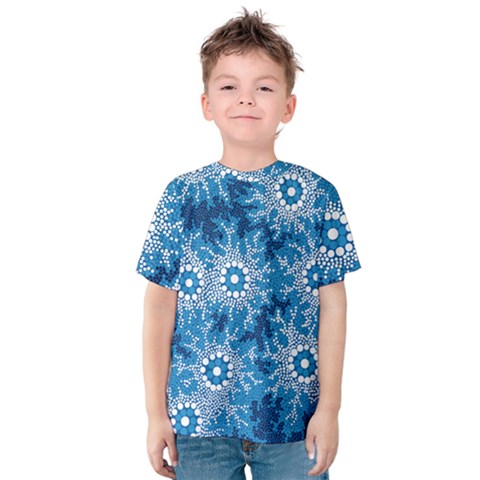 Waterhole Dreaming 90 Hogarth Arts Kids  Cotton Tee by hogartharts