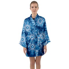 Waterhole Dreaming 90 Hogarth Arts Long Sleeve Satin Kimono by hogartharts