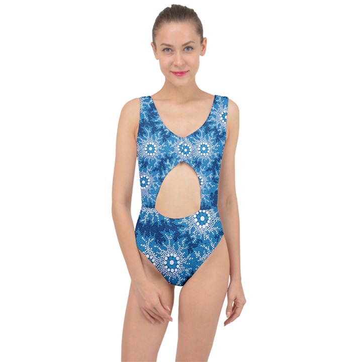 Waterhole Dreaming 90 Hogarth Arts Center Cut Out Swimsuit