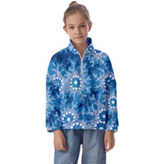 Waterhole Dreaming 90 Hogarth Arts Kids  Half Zip Hoodie