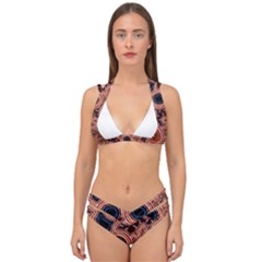 Authentic Aboriginal Art - Pathways Hogarth Arts Double Strap Halter Bikini Set by hogartharts