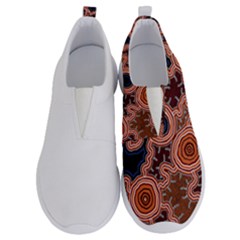 Authentic Aboriginal Art - Pathways Hogarth Arts Men s No Lace Lightweight Shoes by hogartharts