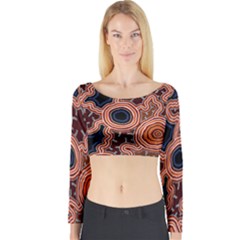 Pathways New Hogarth Arts Long Sleeve Crop Top by hogartharts