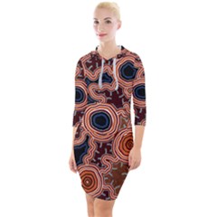 Pathways New Hogarth Arts Quarter Sleeve Hood Bodycon Dress by hogartharts