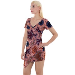 Pathways New Hogarth Arts Short Sleeve Asymmetric Mini Dress by hogartharts