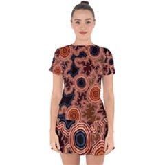 Pathways New Hogarth Arts Drop Hem Mini Chiffon Dress by hogartharts