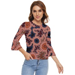 Pathways New Hogarth Arts Bell Sleeve Top