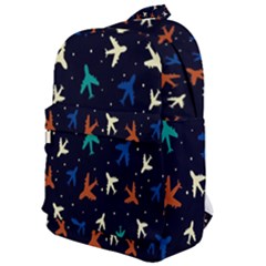 Blue Background Cute Airplanes Classic Backpack by ConteMonfrey