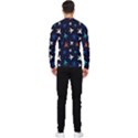 Blue background cute airplanes Men s Long Sleeve Rash Guard View2