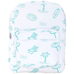 Summer Beach Seamless Pattern Full Print Backpack by ConteMonfrey