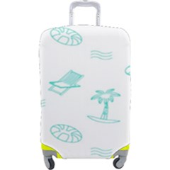 Summer Beach Seamless Pattern Luggage Cover (large) by ConteMonfrey