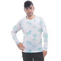 Summer Beach Seamless Pattern Men s Pique Long Sleeve Tee View1