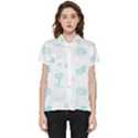 Summer Beach Seamless Pattern Short Sleeve Pocket Shirt View1