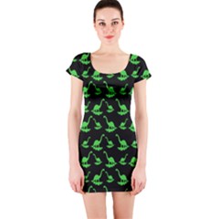 Our Dino Friends Short Sleeve Bodycon Dress by ConteMonfrey