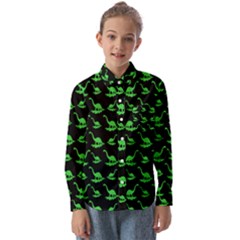 Our Dino Friends Kids  Long Sleeve Shirt by ConteMonfrey