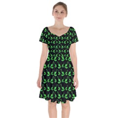 Our Dino Friends Short Sleeve Bardot Dress by ConteMonfrey