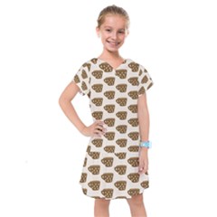 Cozy Coffee Cup Kids  Drop Waist Dress by ConteMonfrey