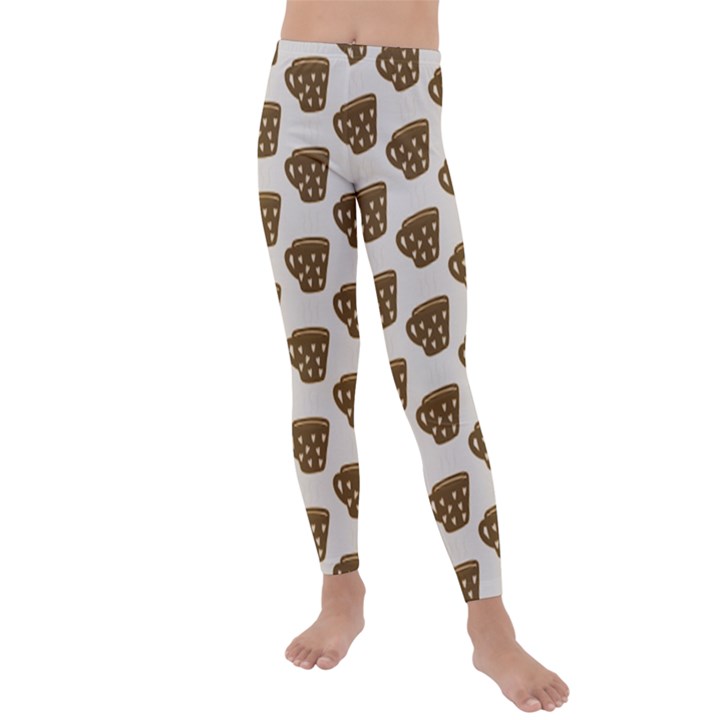 Cozy Coffee cup Kids  Lightweight Velour Leggings